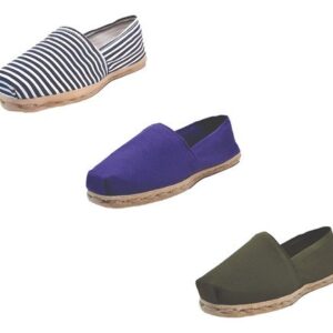 Tripack Alpargata Ray Azu/blan, Morado Y Verde Militar