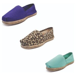 Tripack Alpargata Morado, Anim Prin Y Turquesa
