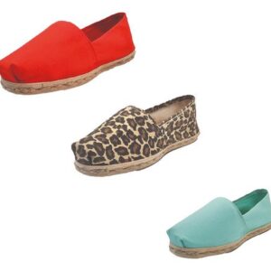 Tripack Alpargata Rojo, Animal Print Y Turquesa