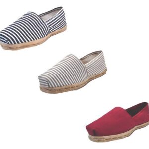 Tripack Alpargata Ray Azu/blan, Ray Gr/blan Y Burdeo