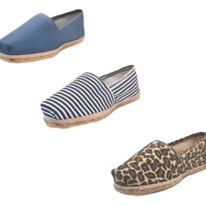 Tripack Alpargata Mezclilla, Ray Azul/blanco Y Animal Print