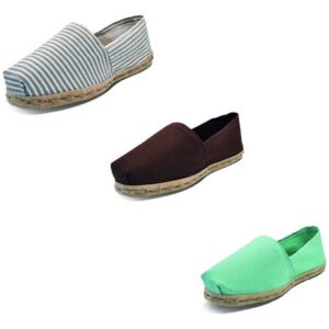 Tripack Alpargata Ray Gr/blan, Café Y Turquesa