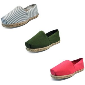 Tripack Alpargata Ray Gr/blan, Verde Militar Y Terracota