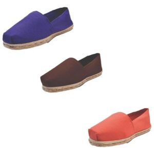 Tripack Alpargata Morado, Café Y Terracota