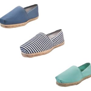 Tripack Alpargata Mezclilla, Ray Azul/blanco Y Turquesa
