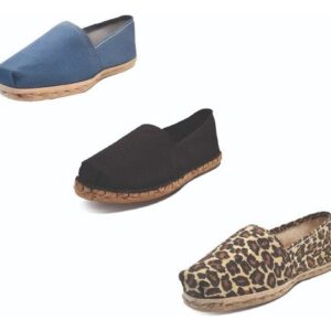 Tripack Alpargata Mezclilla, Negro Goma Y Animal Print