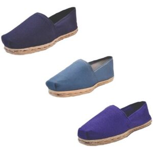 Tripack Alpargata Azul Marino, Mezclilla Y Morado