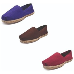 Tripack Alpargata Morado, Café Y Burdeo