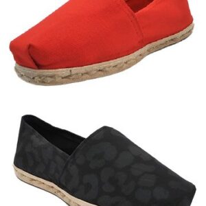 Pack Alpargata Rojo - Animal Print Negro