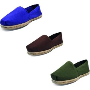 Tripack Alpargata Morado, Café Y Verde Militar
