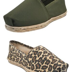 Pack Alpargata Verde Militar - Animal Print