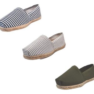 Tripack Alpargata Ray Azu/blan, Ray Gr/blan Y Verde Militar