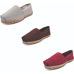Tripack Alpargata Ray Gr/blan, Café Y Burdeo