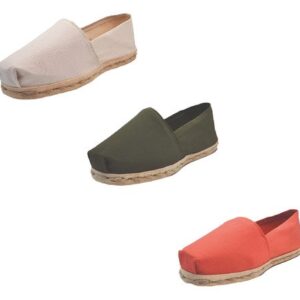 Tripack Alpargata Crudo, Verde Militar Y Terracota