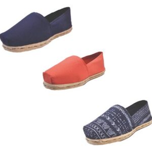 Tripack Alpargata Azul Marino, Terracota Y Azul Étnico