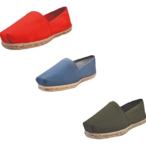 Tripack Alpargata Rojo, Mezclilla Y Verde Militar