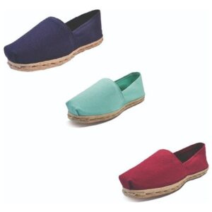 Tripack Alpargata Azul Marino, Turquesa Y Burdeo