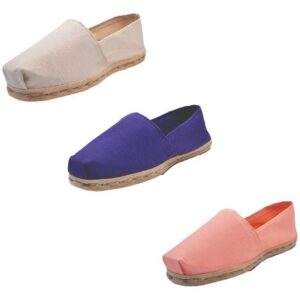 Tripack Alpargata Crudo, Morado Y Coral