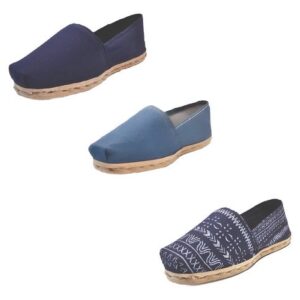 Tripack Alpargata Azul Marino, Mezclilla Y Azul Étnico