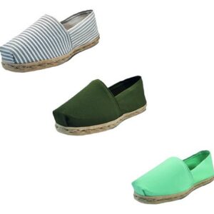 Tripack Alpargata Ray Gr/blan, Verde Militar Y Turquesa