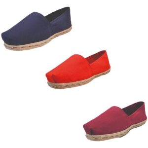 Tripack Alpargata Azul Marino, Rojo Y Burdeo