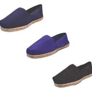 Tripack Alpargata Azul Marino, Morado Y Animal Print Negro