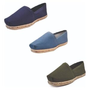 Tripack Alpargata Azul Marino, Mezclilla Y Verde Militar