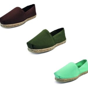 Tripack Alpargata Café, Verde Militar Y Turquesa