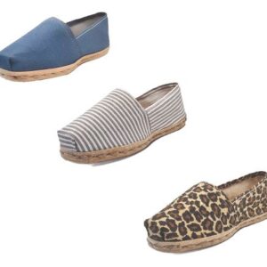 Tripack Alpargata Mezclilla, Ray Gris/blanco Y Animal Print