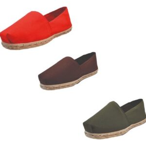 Tripack Alpargata Rojo, Café Y Verde Militar
