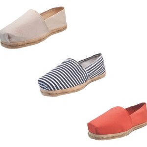 Tripack Alpargata Crudo, Ray Azul/blanco Y Terracota