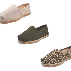 Tripack Alpargata Crudo, Verde Militar Y Anim Print