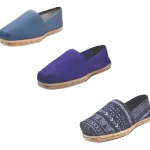 Tripack Alpargata Mezclilla, Morado Y Azul Étnico