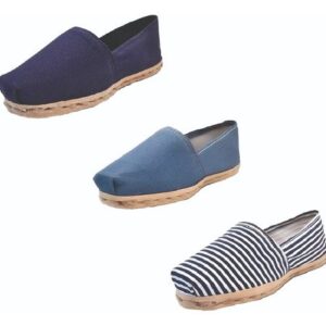 Tripack Alpargata Azul Marino, Mezclilla Y Ray Azul/blanco