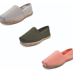 Tripack Alpargata Ray Gr/blan, Verde Militar Y Coral