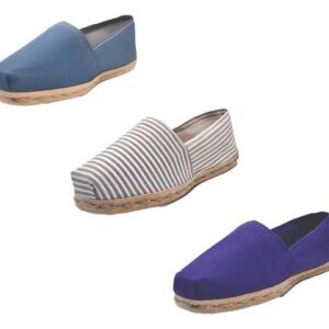 Tripack Alpargata Mezclilla, Ray Gris/blanco Y Morado