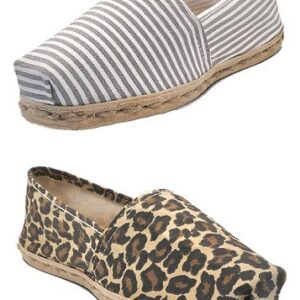 Pack Alpargata Rayado Gris/blanco - Animal Print
