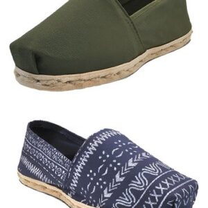 Pack Alpargata Verde Militar - Azul Étnico