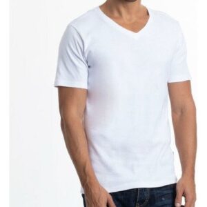 Camiseta Cotton Rib Manga Corta Cuello En V Jockey Yc-209