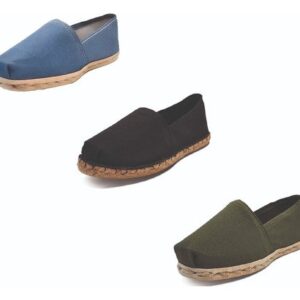 Tripack Alpargata Mezclilla, Negro Goma Y Verde Militar