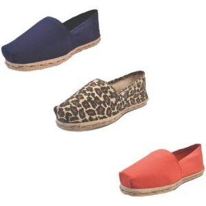 Tripack Alpargata Azul Marino, Animal Print Y Terracota