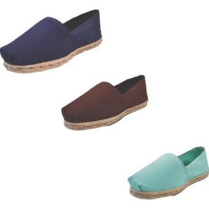 Tripack Alpargata Azul Marino, Café Y Turquesa