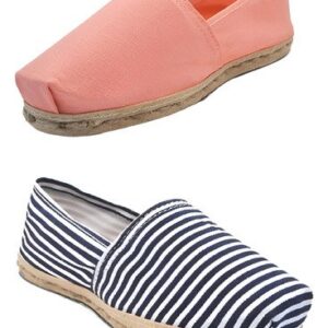 Pack Alpargata Rayado Azul/blanco - Coral