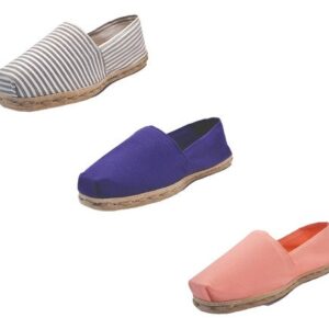 Tripack Alpargata Ray Gr/blan, Morado Y Coral