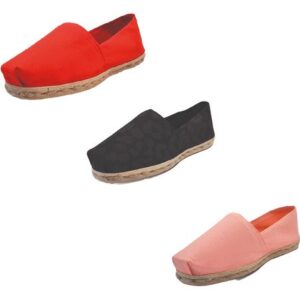 Tripack Alpargata Rojo, Animal Print Negro Y Coral
