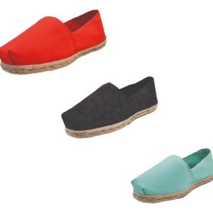 Tripack Alpargata Rojo, Animal Print Negro Y Turquesa