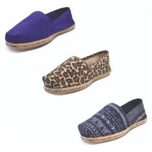 Tripack Alpargata Morado, Anim Prin Ng Y Azul Étnico