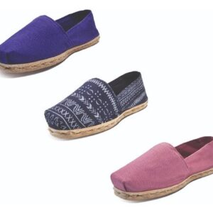 Tripack Alpargata Morado, Azul Étnico Y Jacarandá