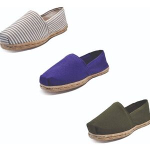 Tripack Alpargata Ray Gr/blan, Morado Y Verde Militar