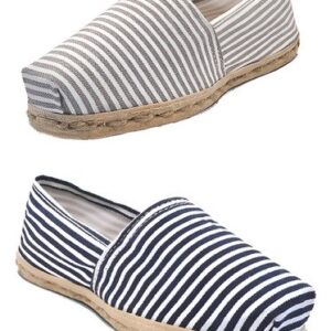 Pack Alpargata Rayado Azul/blanco - Rayado Gris/blanco